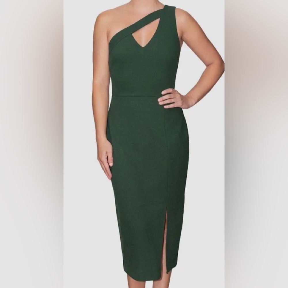 RACHEL Rachel Roy One Shoulder Green Dress